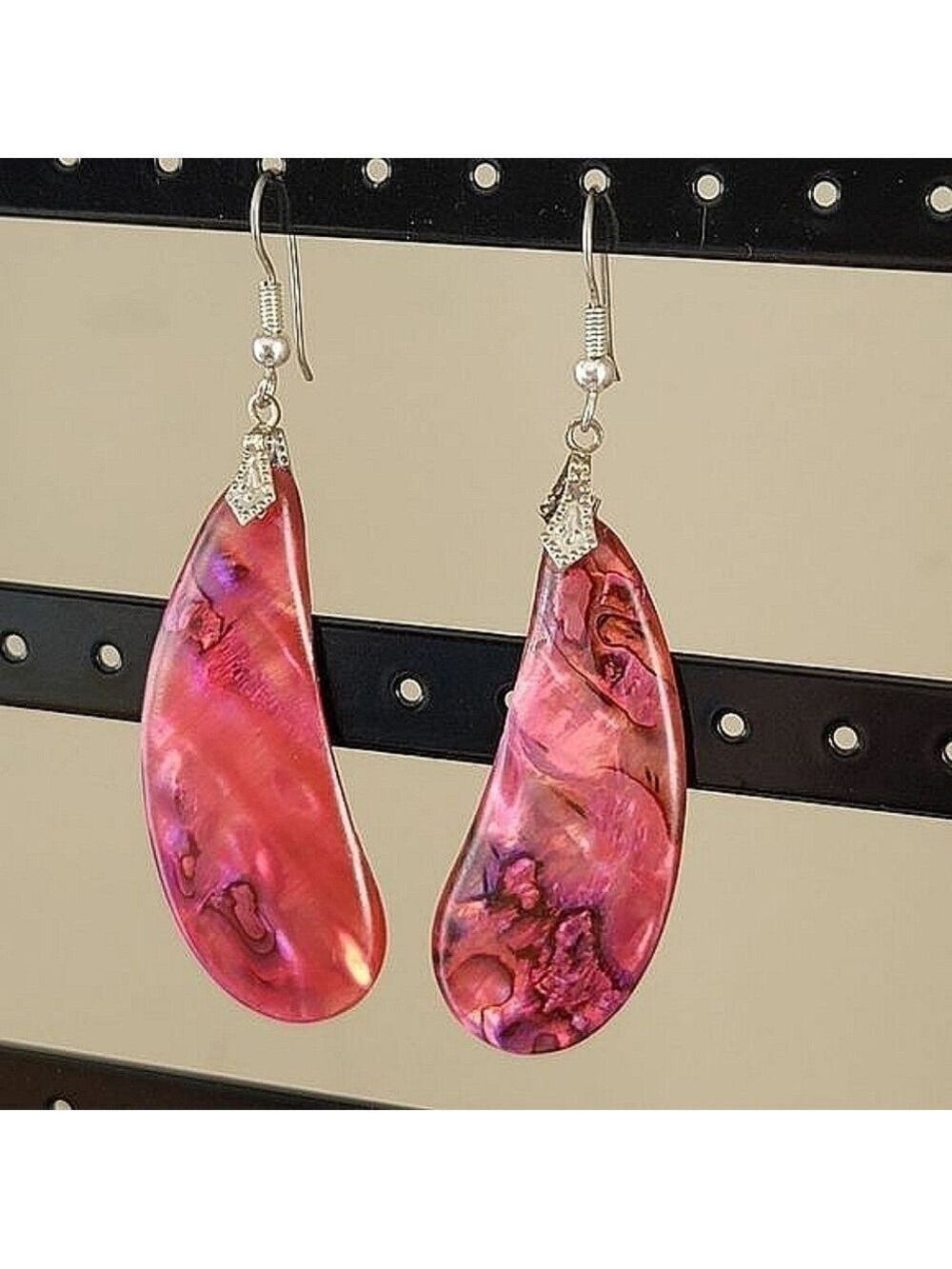 Pink Shell Earrings #0053